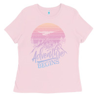 Bubblegum Pink The Adventure Begins Ladies Tee - Bettercallsaul