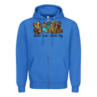 True Royal peace love duroc pig Zipper Hoodie - LillyAllenDesigns