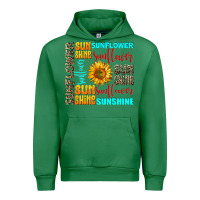 Emerald sunflower sunshine Urban Hoodie - AdoDesignShop