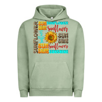 Pigment Oil Green sunflower sunshine Urban Hoodie - AdoDesignShop