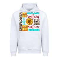 White sunflower sunshine Urban Hoodie - AdoDesignShop