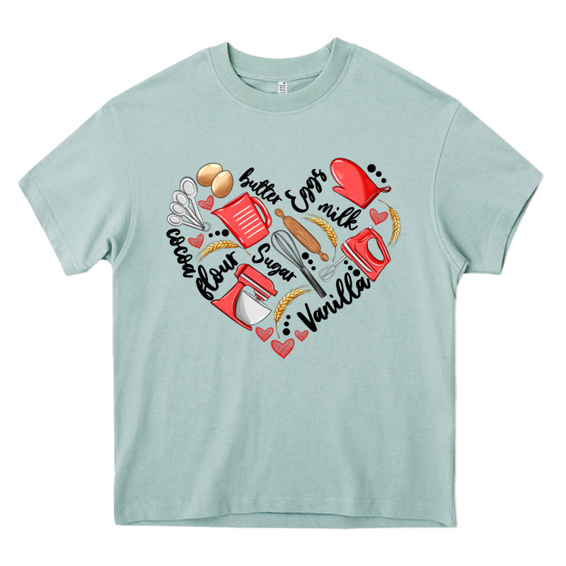 Bake Tools Heart Heavy Core Tee by Artiststas | Teevron