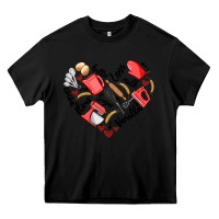 Black bake tools heart Heavy Core Tee - Artiststas