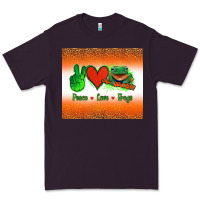 Plum peace love frogs Premium Tee - Jasminsmagicworld