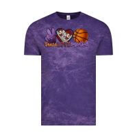 Cloud Purple Peace love Basketball Vintage Tee - HowdyJamesFarm
