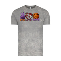 Cloud Rock Peace love Basketball Vintage Tee - HowdyJamesFarm