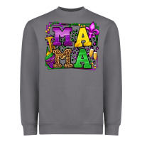 Storm Mardi Gras leopard frame mama Mother's Day Heavyweight Sweatshirt - LillyAllenDesigns