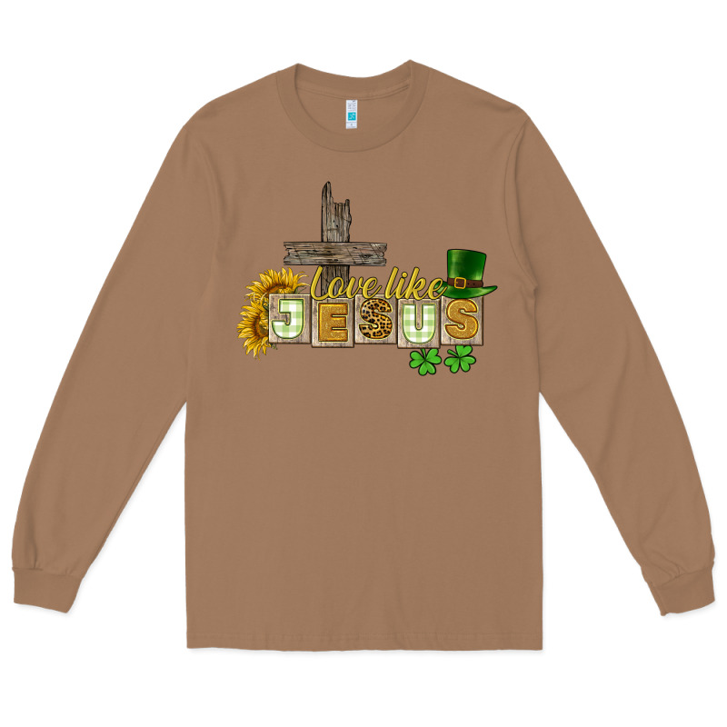 Love Like Jesus St. Patrick's Long Sleeve Tee by CowGirlArtShop | Teevron