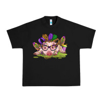 Black mardi gras pig Urban Heavy Tee - CowGirlArtShop