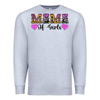 Heather Grey western mama of girls Premium Sweatshirt - Artiststas