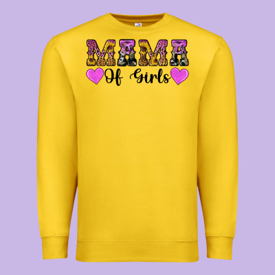 Western Mama Of Girls Premium Sweatshirt Designed By Artiststas