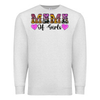 Oatmeal Heather western mama of girls Premium Sweatshirt - Artiststas