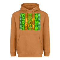 Meerkat saint patricks horseshoe shamrock leopard glitter brushstroke Heavyweight Hoodie - Artiststas
