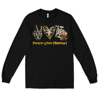 Black Peace Love Missouri Long Sleeve Tee - Jasminsmagicworld