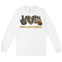 White Peace Love Missouri Long Sleeve Tee - Jasminsmagicworld