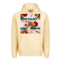 Pina Colada Best Teacher Seamless Pattern Premium Hoodie - BundleAndBundleShop