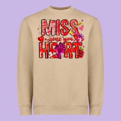 Mis Steal Your Heart Heavyweight Sweatshirt Designed By Cowhidedigitalart