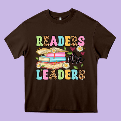 Readers Are Leaders Heavy Core Tee Designed By Artiststas