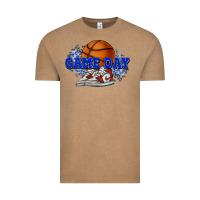 Vintage Coffee game day basketball Vintage Tee - HowdyJamesFarm