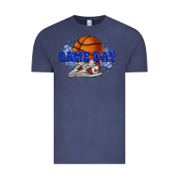 Vintage Denim game day basketball Vintage Tee - HowdyJamesFarm