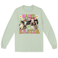 Matcha Happy Easter Heifers Easter Day Long Sleeve Tee - CowGirlArtShop