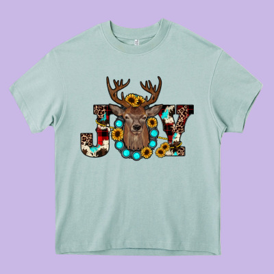 Christmas Joy Heavy Core Tee Designed By Jahusdesignshop