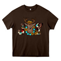 Chocolate Brown christmas joy Heavy Core Tee - JahusDesignShop