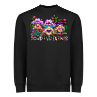 Black howdy valentines Heavyweight Sweatshirt - CowhideDigitalArt