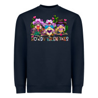 Navy howdy valentines Heavyweight Sweatshirt - CowhideDigitalArt
