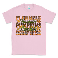 Bubblegum Pink Flannels Hayrides Pumpkins Classic Tee - texasbilliewilder