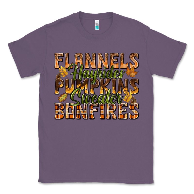 Flannels Hayrides Pumpkins Classic Tee by texasbilliewilder | Teevron