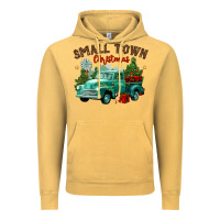 Vintage Mustard small town christmas Vintage Hoodie - CowGirlArtShop