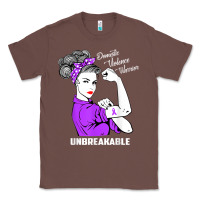 Chestnut Domestic Violence Warrior Unbreakable Awareness Gift Classic Tee - minhPixels