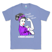 Colony Blue Domestic Violence Warrior Unbreakable Awareness Gift Classic Tee - minhPixels