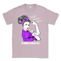 Lilac Domestic Violence Warrior Unbreakable Awareness Gift Classic Tee - minhPixels