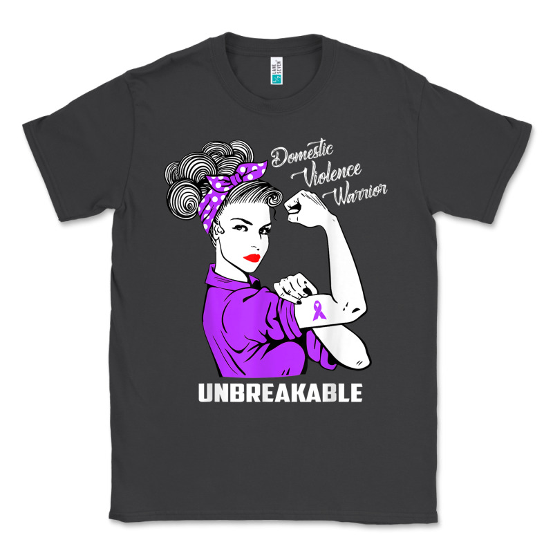 Domestic Violence Warrior Unbreakable Awareness Gift Classic Tee by minhPixels | Teevron