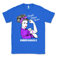 True Royal Domestic Violence Warrior Unbreakable Awareness Gift Classic Tee - minhPixels