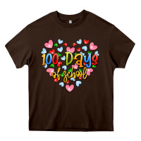 Chocolate Brown 100 days of school Heavy Core Tee - Artiststas