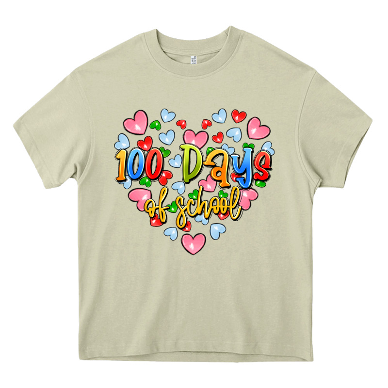 100 Days Of School Heavy Core Tee by Artiststas | Teevron