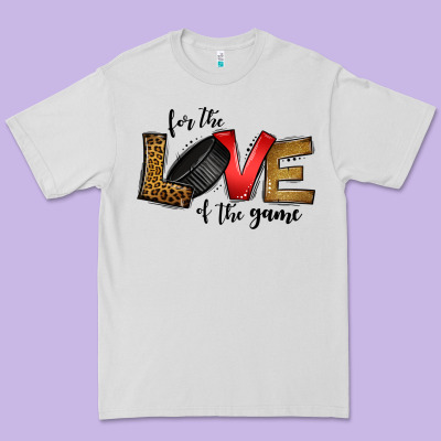 For The Love Of The Game Ice Hockey Premium Tee Designed By Jasminsmagicworld