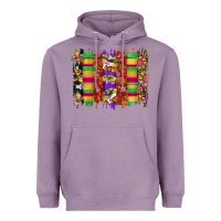 Mardi Gras Cake Fleur De Lis Crawfish Brushstrokes Heavyweight Hoodie | Teevron