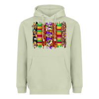 Matcha mardi gras cake fleur de lis crawfish brushstrokes Heavyweight Hoodie - Artiststas