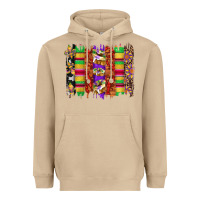 Mushroom mardi gras cake fleur de lis crawfish brushstrokes Heavyweight Hoodie - Artiststas