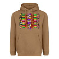 Toasted Coconut mardi gras cake fleur de lis crawfish brushstrokes Heavyweight Hoodie - Artiststas