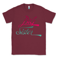 Burgundy Big Sister love Big Sis Gift ba Classic Tee - minhPixels