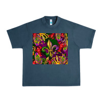 Midnight Navy mardi gras Urban Heavy Tee - CowGirlArtShop