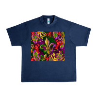 Navy mardi gras Urban Heavy Tee - CowGirlArtShop