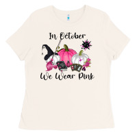 Bone in october we wear pink Ladies Tee - RanaPortraitStore