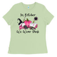 Matcha in october we wear pink Ladies Tee - RanaPortraitStore