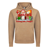 Vintage Coffee santas favorite volleyball player Vintage Hoodie - CowGirlArtShop